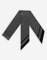 COTTON SCARF WITH POLKA-DOT PRINT