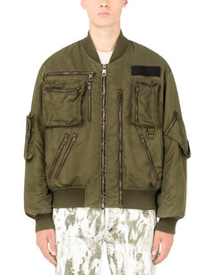 NYLON JACKET WITH MULTIPLE ZIPPERS