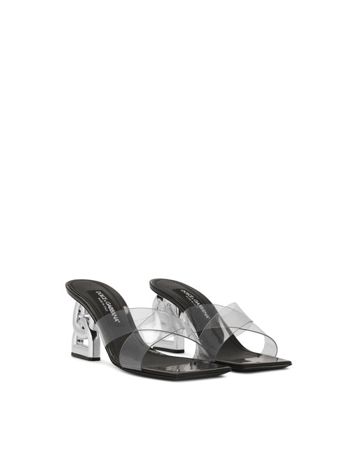PVC MULES WITH DG POP HEEL