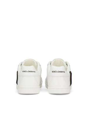 DOLCE & GABBANA SNEAKERS PORTOFINO IN SOLID-COLOURED NAPPA CALF LEATHER