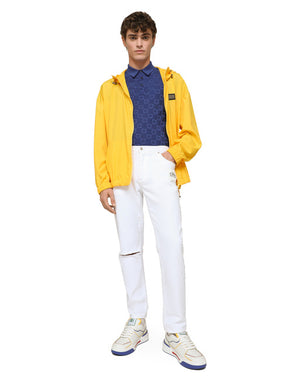 3D CHECK SILK JACQUARD POLO-SHIRT