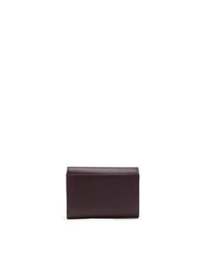 SMALL CONTINENTAL WALLET WITH DG RHINESTONES IN DAUPHINE CALFSKIN
