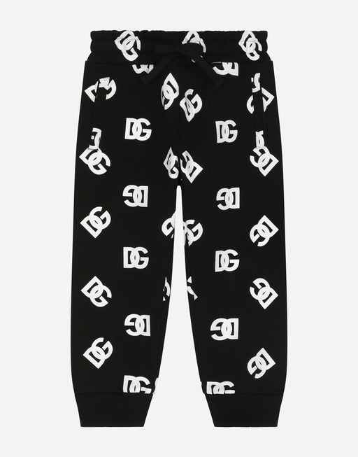 JERSEY JOGGING PANTS WITH DG LOGO PRINT