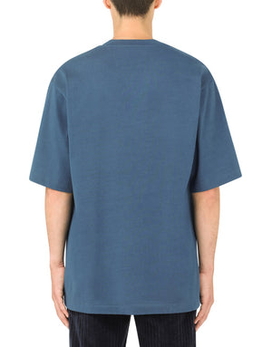 COTTON T-SHIRT WITH FRAYED DG EMBROIDERY