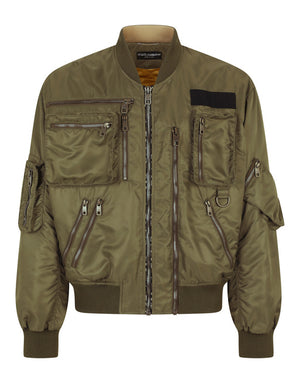 NYLON JACKET WITH MULTIPLE ZIPPERS