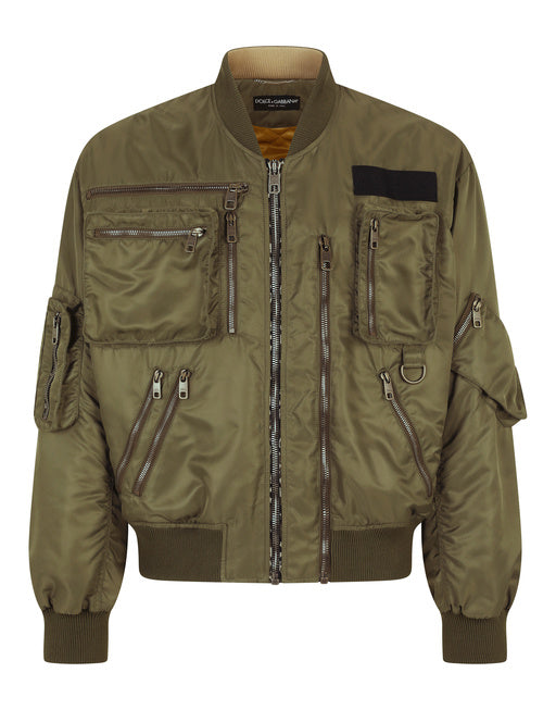 NYLON JACKET WITH MULTIPLE ZIPPERS