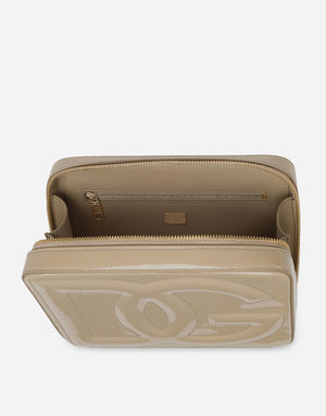 MEDIUM PATENT LEATHER DG LOGO BAG CAMERA BAG