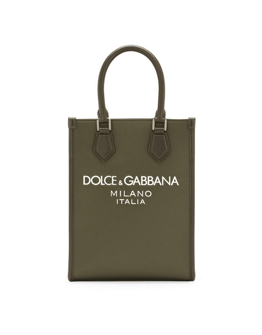 SMALL NYLON BAG WITH RUBBERIZED LOGO