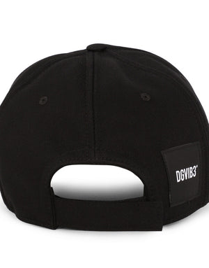 COTTON DRILL BASEBALL CAP WITH DGVIB3 EMBROIDERY