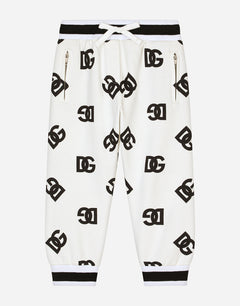 JERSEY JOGGING PANTS WITH DG LOGO PRINT