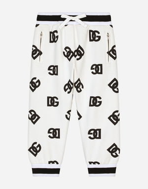 JERSEY JOGGING PANTS WITH DG LOGO PRINT