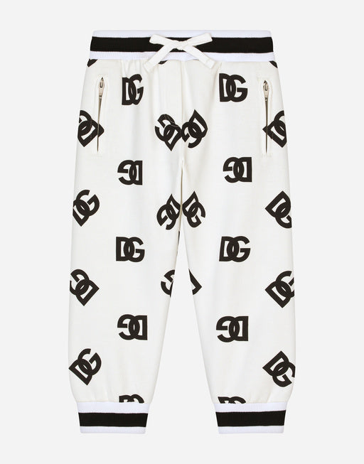 JERSEY JOGGING PANTS WITH DG LOGO PRINT