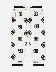 JERSEY JOGGING PANTS WITH DG LOGO PRINT