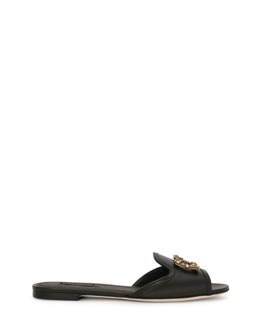 CALFSKIN SLIDERS WITH DG LOGO