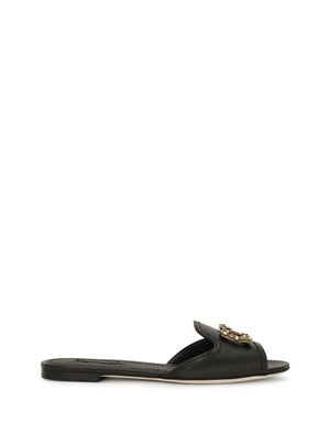CALFSKIN SLIDERS WITH DG LOGO