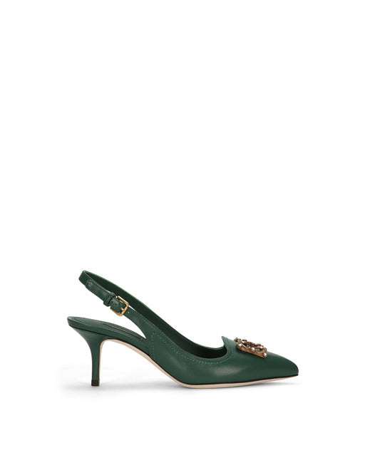 DG AMORE POINTED LEATHER SLINGBACK