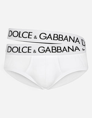 TWO-WAY-STRETCH JERSEY BRANDO BRIEFS WITH DOUBLE WAISTBAND