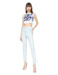 LIGHT BLUE DENIM GRACE JEANS