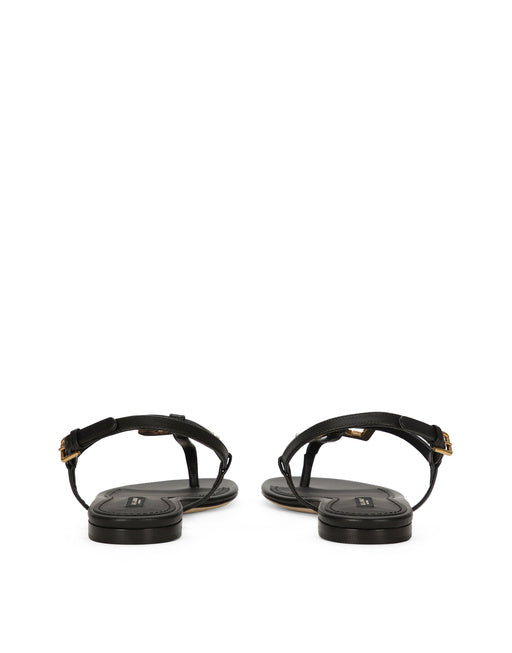 WOMEN'S BROWN LEATHER SANDALS