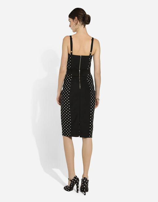 POLKA-DOT MARQUISETTE CORSET TOP