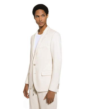 SINGLE-BREASTED STRETCH JERSEY JACKET