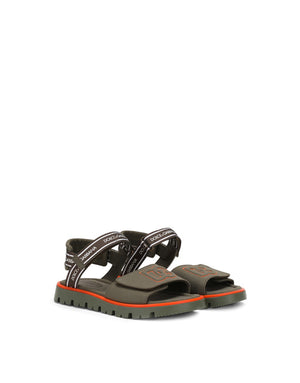 TECHNICAL FABRIC SANDALS WITH DG LOGO