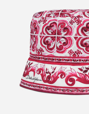 BUCKET HAT WITH MAJOLICA PRINT