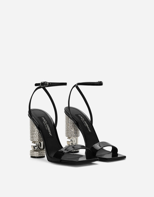 POLISHED CALFSKIN SANDALS