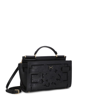 SMALL SICILY 62 SOFT BAG IN EMBROIDERED CALFSKIN