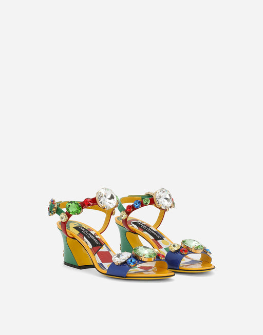 PATENT LEATHER SANDALS