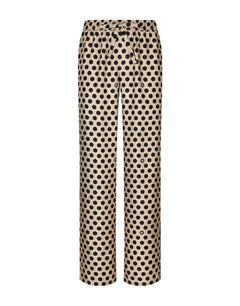 SILK JOGGING PANTS WITH POLKA-DOT PRINT AND DG LOGO