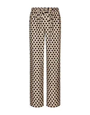 SILK JOGGING PANTS WITH POLKA-DOT PRINT AND DG LOGO
