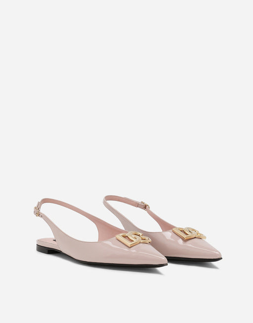 POLISHED CALFSKIN SLINGBACKS