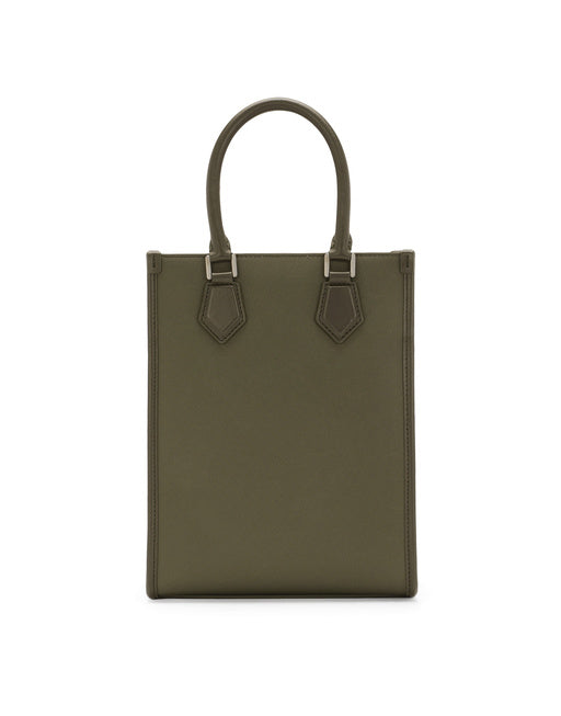 SMALL NYLON BAG WITH RUBBERIZED LOGO