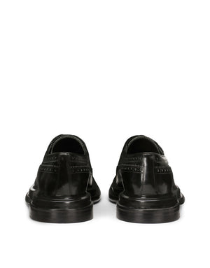 BRUSHED CALFSKIN DERBY SHOES