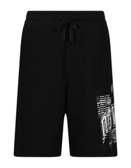 JERSEY JOGGING SHORTS WITH DGVIB3 PRINT AND LOGO