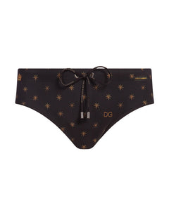 SWIM BRIEFS WITH ALL-OVER STARS PRINT