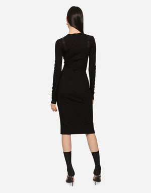 JERSEY MIDI DRESS