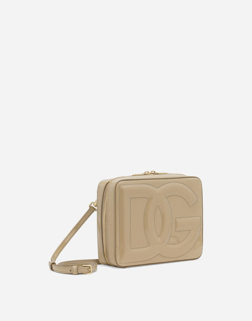 MEDIUM PATENT LEATHER DG LOGO BAG CAMERA BAG