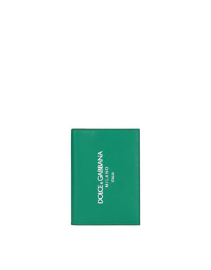 CALFSKIN PASSPORT HOLDER WITH LOGO