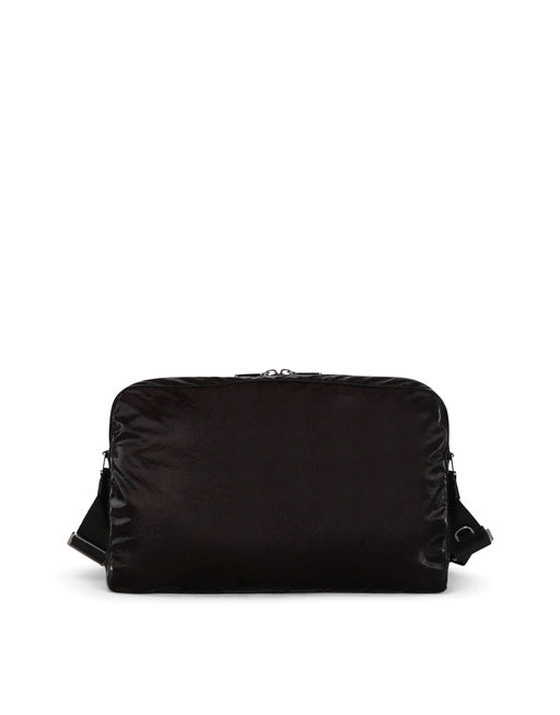 NERO SICILIA DNA NYLON MESSENGER BAG WITH BRANDED TAG
