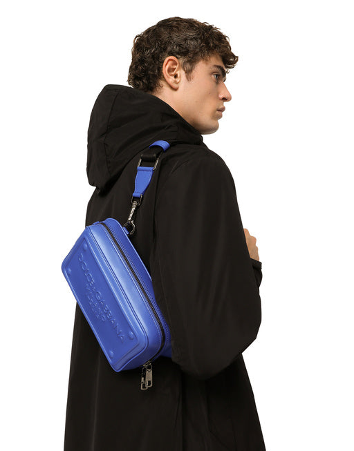 CALFSKIN BELT BAG WITH RAISED LOGO