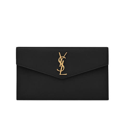 Pochette Uptown Grain de Poudre Embossed Leather