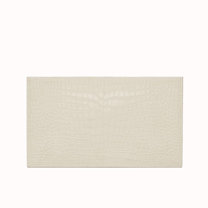 Pochette Uptown Shiny Embossed Crocodile Leather