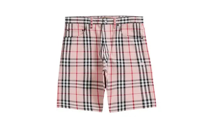 Supreme x Burberry denim short pink