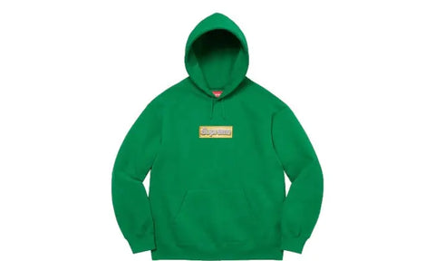 Sweat à capuche Supreme avec logo en forme de boîte bling-bling