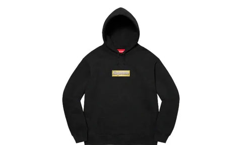 Sweat à capuche Supreme avec logo en forme de boîte bling-bling