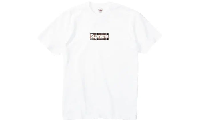 Camiseta Box logo blanca Supreme x Burberry