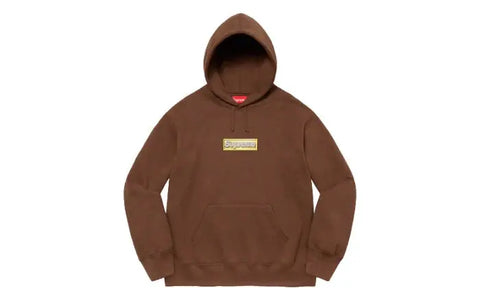 Sweat à capuche Supreme avec logo en forme de boîte bling-bling