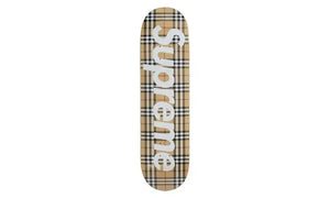 Skateboard deck beige Supreme x Burberry